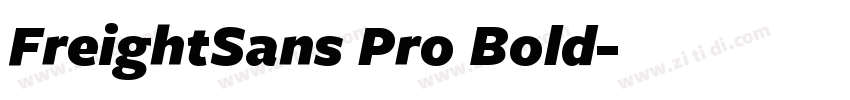 FreightSans Pro Bold字体转换